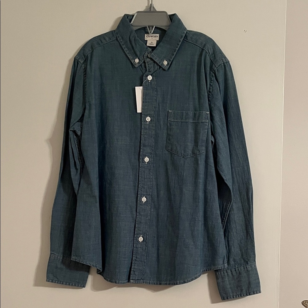 J. Crew Dark Blue Casual Button-Down Shirt